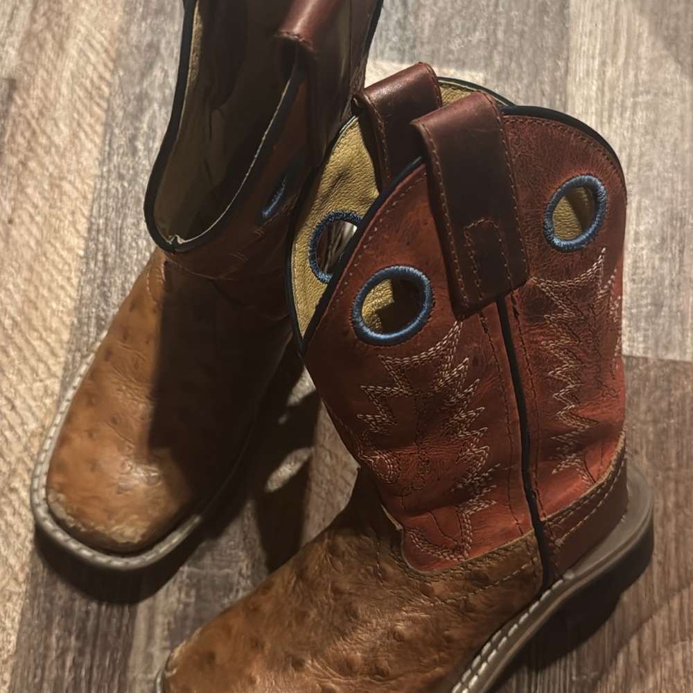 Kids Brown Leather Boots